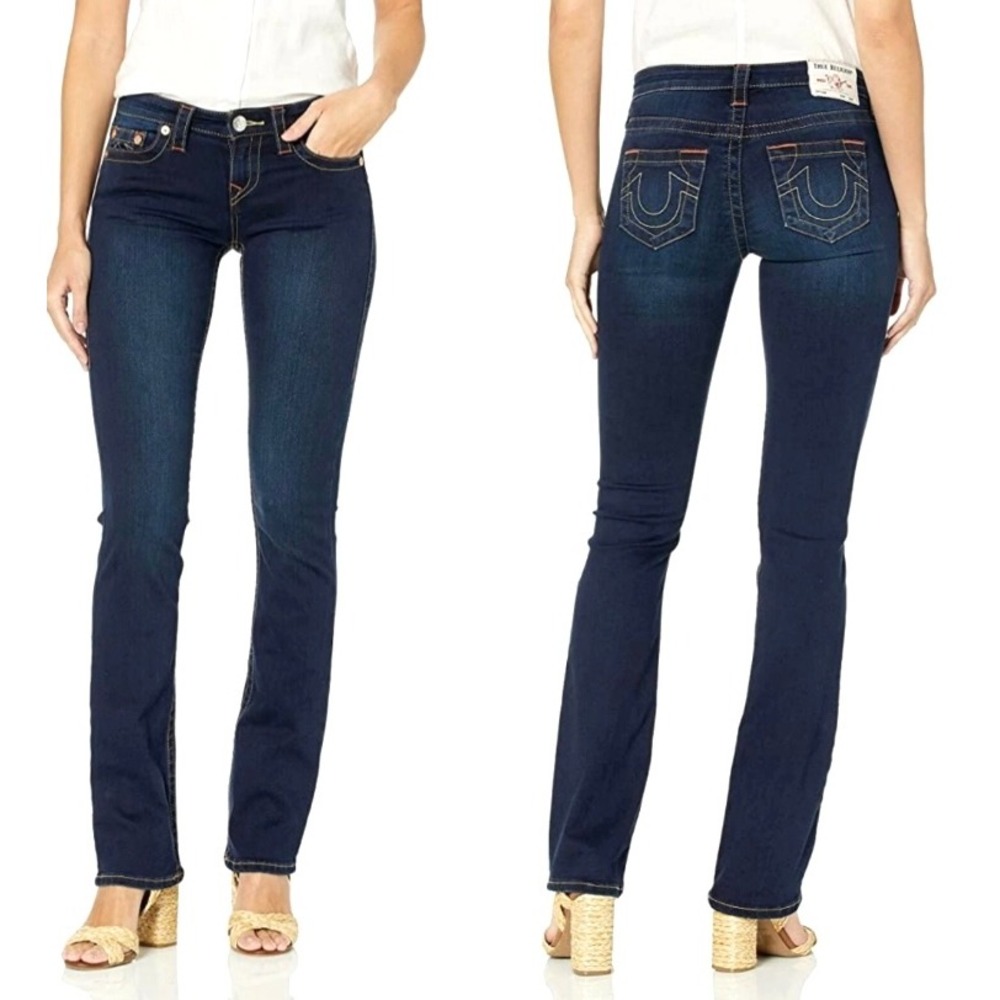 True Religion Women's Skinny Jeans in Dark Indigo